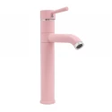 Смеситель для умывальника Славен "Город" с высоким корпусом, розовый (СЛ-ОД-Д80) Смеситель для умывальника Славен "Город" с высоким корпусом, розовый (СЛ-ОД-Д80)