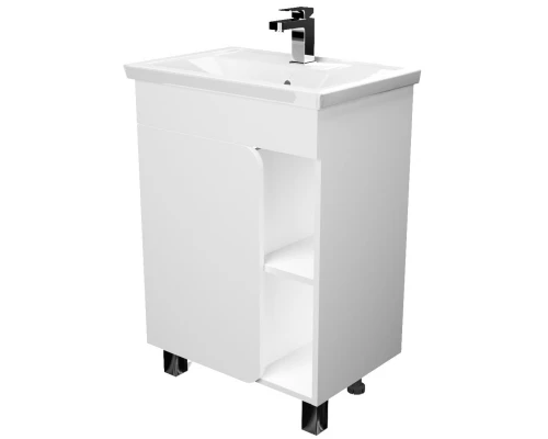 Тумба белый глянец 57 см 1Marka Nuvo У76055