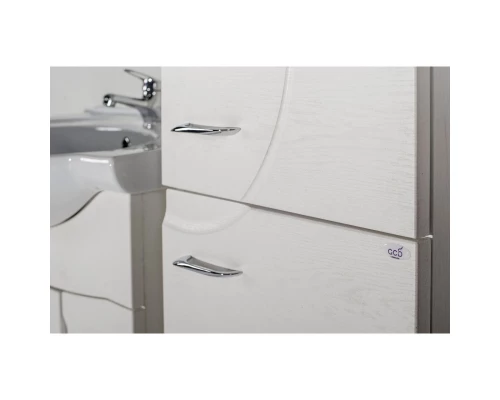 Пенал напольный белый ясень ASB-Mebel Альфа