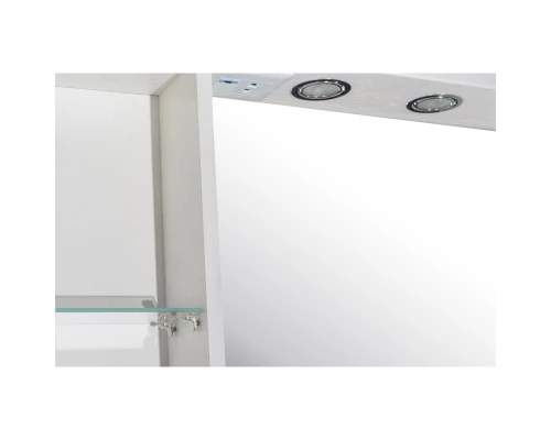 Зеркальный шкаф 65x80 см белый ясень L ASB-Mebel Альфа