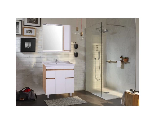 Комплект мебели белый/дуб золотой 80,5 см ASB-Mebel Марко