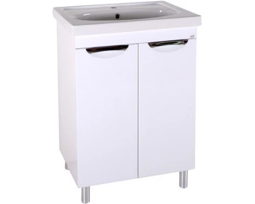 Тумба с раковиной белый 60,5 см ASB-Mebel Мессина квадро