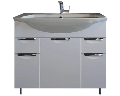 Тумба с раковиной белый 80 см ASB-Mebel Мессина