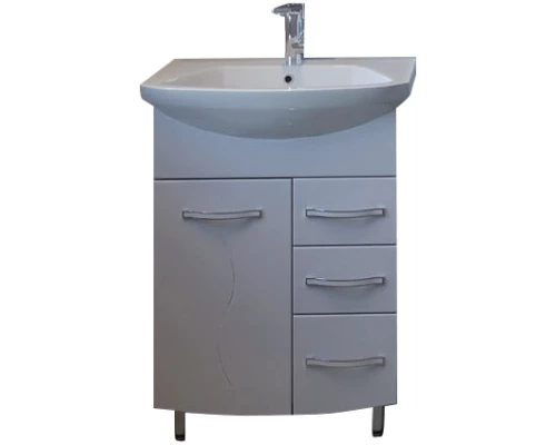 Тумба с раковиной белый 61 см ASB-Mebel Грета