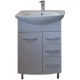 Тумба с раковиной белый 61 см ASB-Mebel Грета
