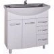 Тумба с раковиной белый 80 см ASB-Mebel Грета