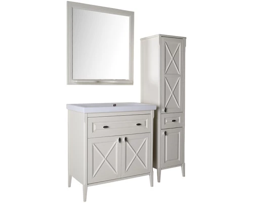 Комплект мебели бежевый матовый 81 см ASB-Woodline Монте