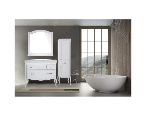 Комплект мебели белый серебряная патина 106,5 см ASB-Woodline Модерн