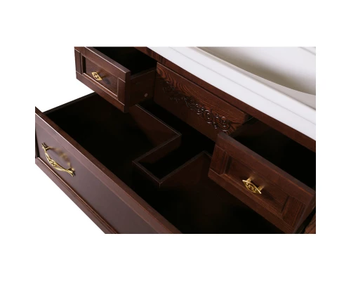 Тумба с раковиной антикварный орех 106,5 см ASB-Woodline Модерн