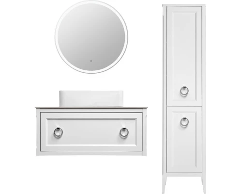 Тумба белый матовый 97 см ASB-Woodline Рома 4607947231984