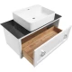 Тумба с раковиной белый матовый 100 см ASB-Woodline Рома