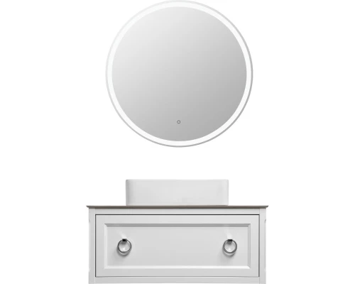 Комплект мебели белый матовый 100 см ASB-Woodline Рома