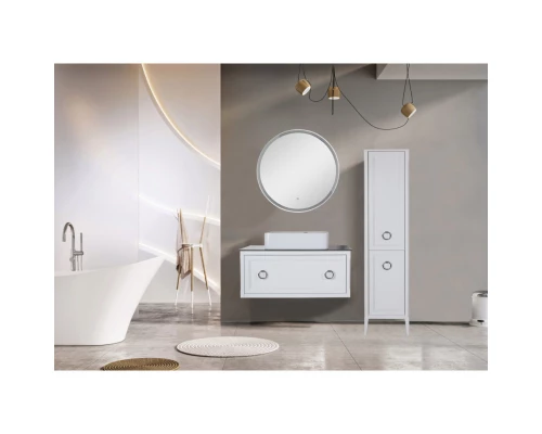 Комплект мебели белый матовый 100 см ASB-Woodline Рома