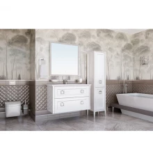 Комплект мебели белый матовый 100,5 см ASB-Woodline Рома