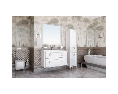 Комплект мебели белый матовый 100,5 см ASB-Woodline Рома