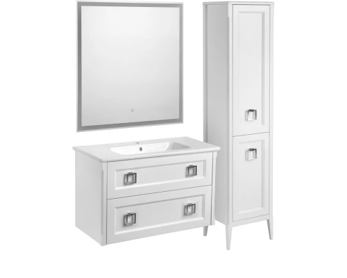 Комплект мебели белый матовый 100,5 см ASB-Woodline Рома