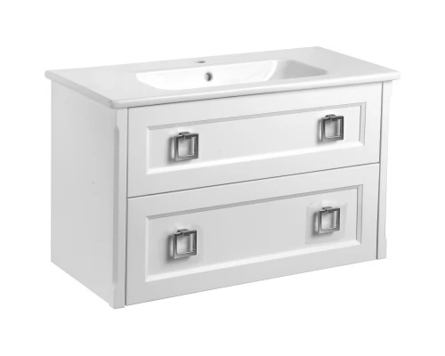 Комплект мебели белый матовый 100,5 см ASB-Woodline Рома