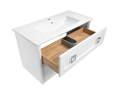 Комплект мебели белый матовый 100,5 см ASB-Woodline Рома