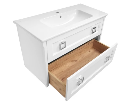 Комплект мебели белый матовый 100,5 см ASB-Woodline Рома