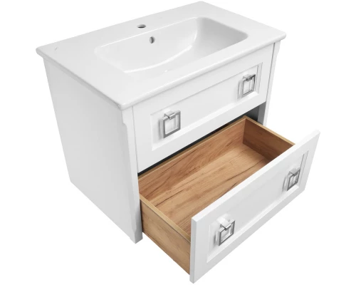 Комплект мебели белый матовый 77,6 см ASB-Woodline Рома 4607947232097 + 27654 + 4607947231755