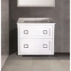 Тумба с раковиной белый матовый 77,6 см ASB-Woodline Рома 4607947232097 + 27654