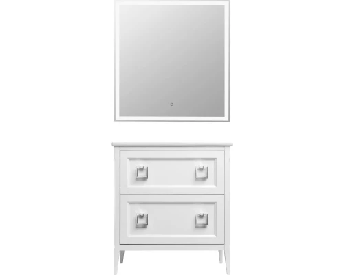 Комплект мебели белый матовый 77,6 см ASB-Woodline Рома 4607947232035 + 27654 + 4607947231755