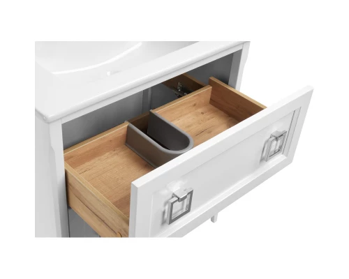 Комплект мебели белый матовый 77,6 см ASB-Woodline Рома 4607947232035 + 27654 + 4607947231755