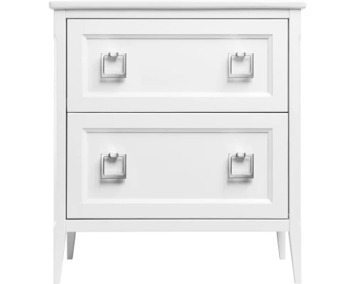 Тумба с раковиной белый матовый 77,6 см ASB-Woodline Рома 4607947232035 + 27654