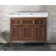 Тумба с раковиной антикварный орех 106 см ASB-Woodline Гранда