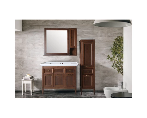 Тумба с раковиной антикварный орех 106 см ASB-Woodline Гранда