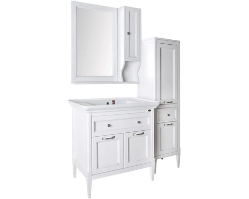 Комплект мебели белый серебряная патина 86 см ASB-Woodline Гранда