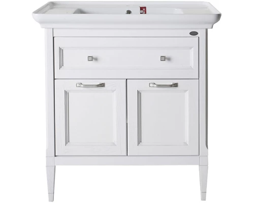 Комплект мебели белый серебряная патина 86 см ASB-Woodline Гранда