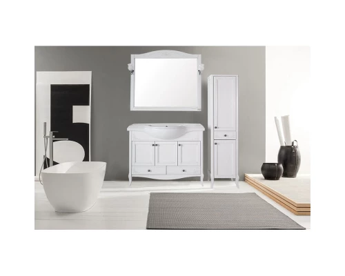 Комплект мебели белый серебряная патина 106,5 см ASB-Woodline Салерно