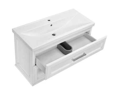 Тумба белый серебряная патина 100 см ASB-Woodline Венеция 4607947232271