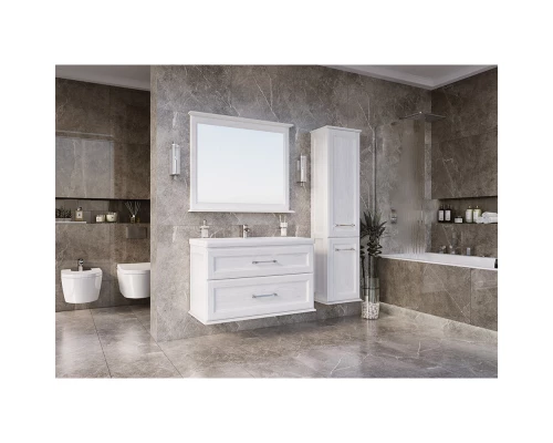 Комплект мебели белый серебряная патина 101 см ASB-Woodline Венеция