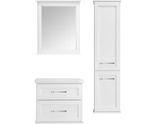 Комплект мебели белый серебряная патина 70,5 см ASB-Woodline Венеция