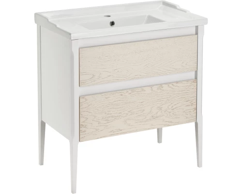 Комплект мебели белый матовый/бежевый 80,5 см ASB-Woodline Лорена