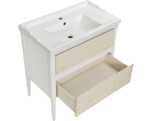 Комплект мебели белый матовый/бежевый 80,5 см ASB-Woodline Лорена