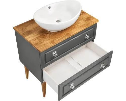 Тумба серый матовый 79 см ASB-Woodline Каталина 4607947232547