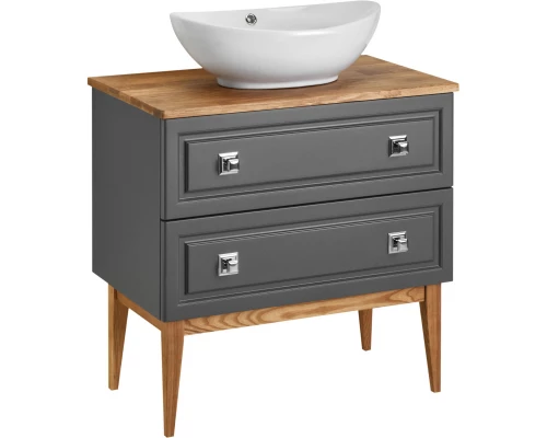 Комплект мебели серый матовый 79 см ASB-Woodline Каталина