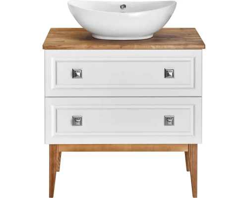 Тумба слоновая кость 79 см ASB-Woodline Каталина 4607947232578