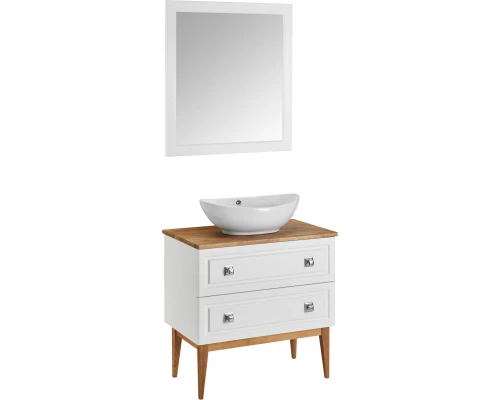 Тумба слоновая кость 79 см ASB-Woodline Каталина 4607947232578