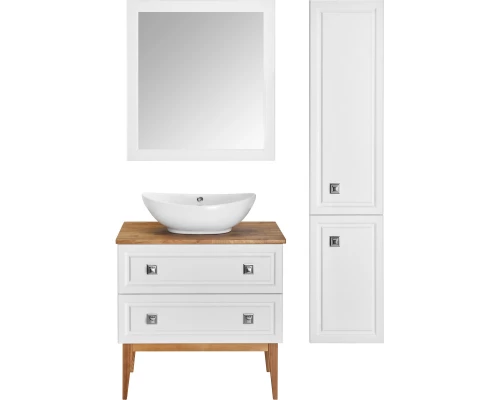 Тумба слоновая кость 79 см ASB-Woodline Каталина 4607947232578