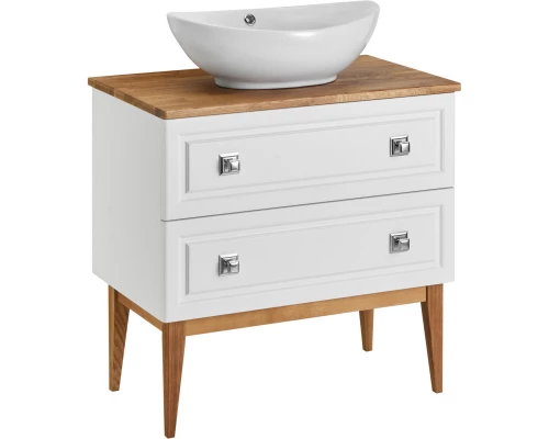 Тумба слоновая кость 79 см ASB-Woodline Каталина 4607947232578