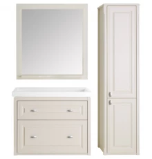 Комплект мебели бежевый матовый 81 см ASB-Woodline Кастелло