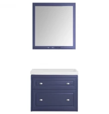 Комплект мебели серый матовый 81 см ASB-Woodline Кастелло