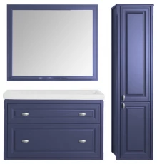 Комплект мебели серый матовый 101 см ASB-Woodline Кастелло