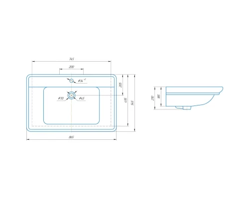 Комплект мебели капучино матовый 86,5 см ASB-Woodline Толедо