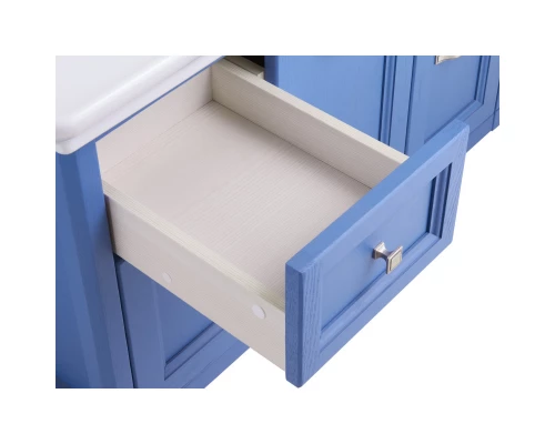 Тумба с раковиной синий матовый 105,8 см ASB-Woodline Толедо