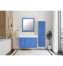 Комплект мебели синий матовый 105,8 см ASB-Woodline Толедо